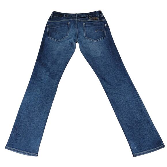 G-STAR RAW Midge Straight 5 Pocket Adjustable Waist Jeans Womens 28x32 Durable - Picture 5 of 13